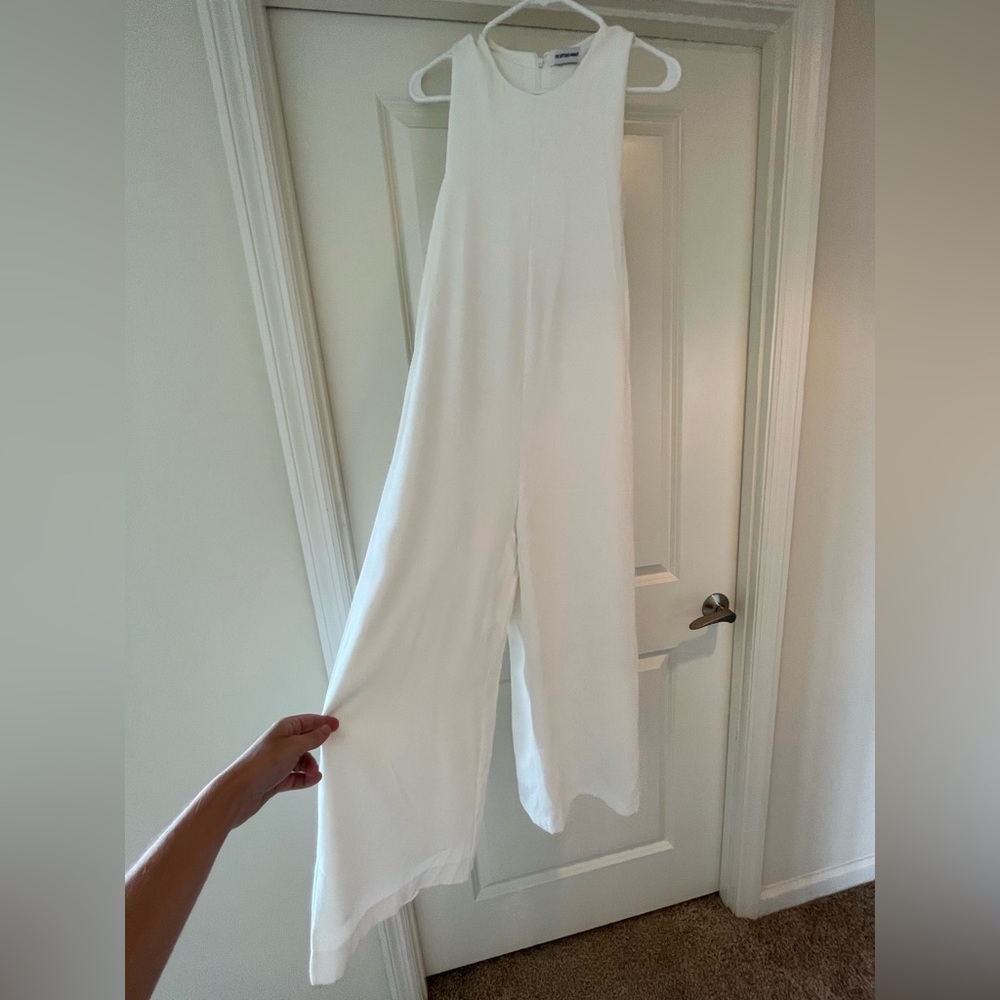 NWT Classic White Jumpsuit
